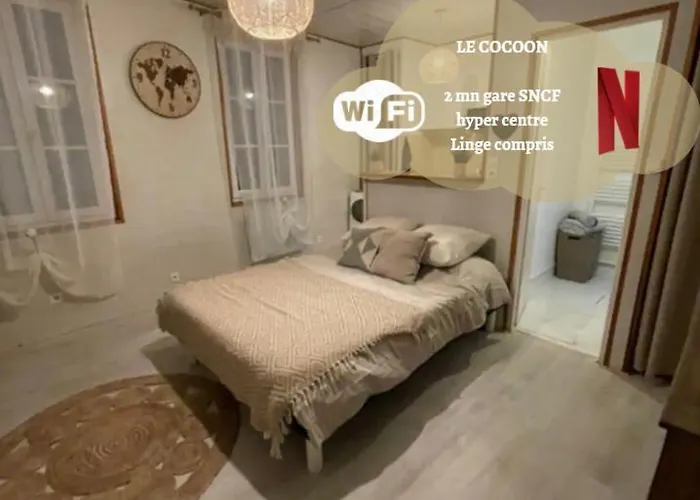 Le Cocoon - 2Mn Gare Sncf, Hyper Centre, Wifi-Netflix